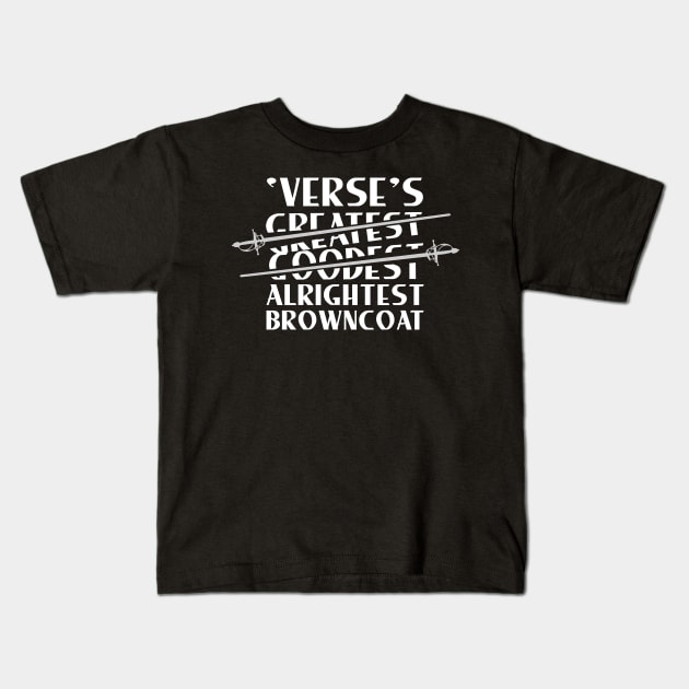 Alrightest Browncoat Kids T-Shirt by bigdamnbrowncoats